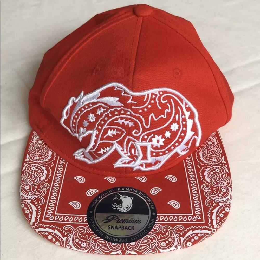 California Grizzly Bandana SnapBack‎ Trucker Hat NEW CONDITION